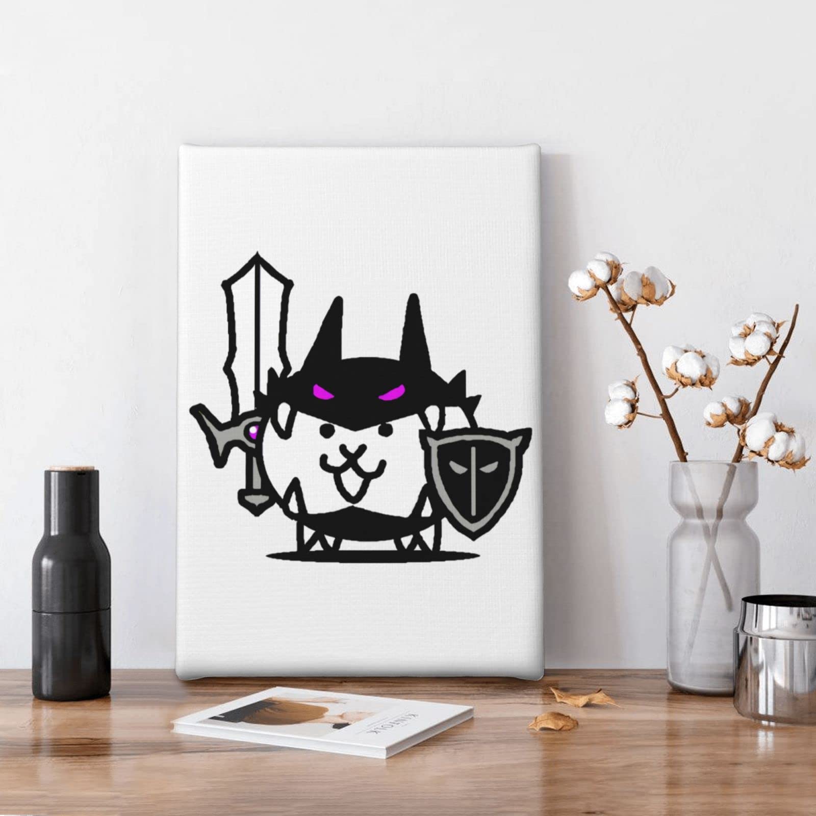 Amazon.co.jp: フレーム無し絵画 にゃんこ大戦争 アートパネル 装飾画